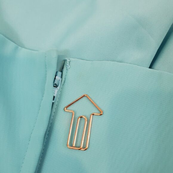 Alfred Angelo Strapless Midi Dress Asymmetric Hem Sz 4 Blue Whimsy Fairy Wedding - Picture 5 of 13